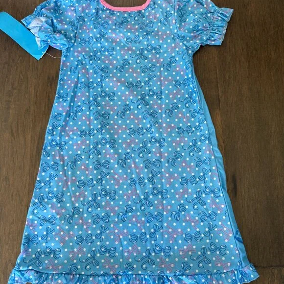 Disney Store Cinderella Princes Nightshirt Nightgown Girls Blue Pink Castle 4 4T